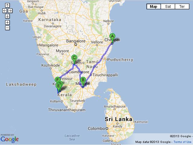 10 Days South India Splendors Tour from Chennai