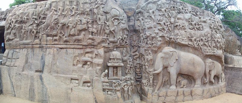 arjuna's penance mahabalipuram