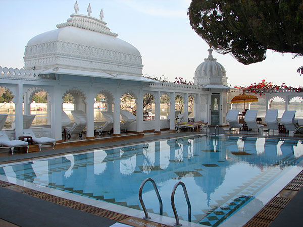 Taj Lake Palace Udaipur pool