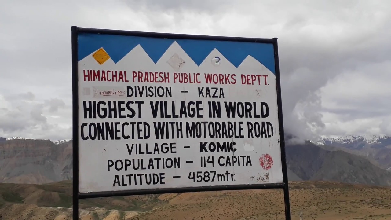 world highest village Komik
